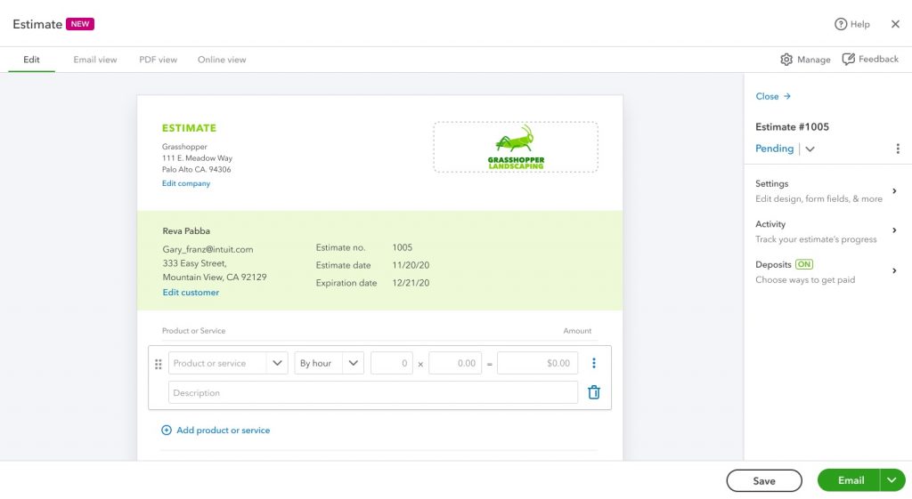 Estimates in QBO